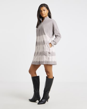 Religion Cotton 1/2 Zip Sweat Dress