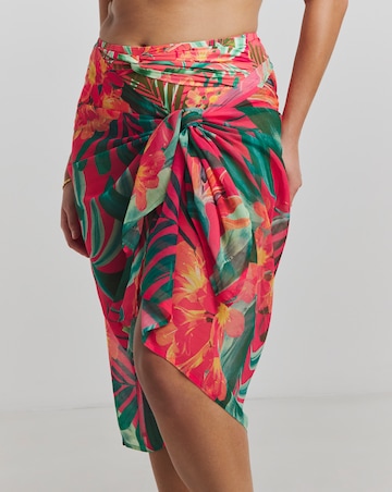 MAGISCULPT Tropical Print Midi Sarong