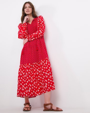 Julipa Multi Print Tiered Dress
