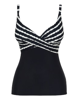 Figleaves Tailor Underwired Twist Front Tummy Control Tankini Top
