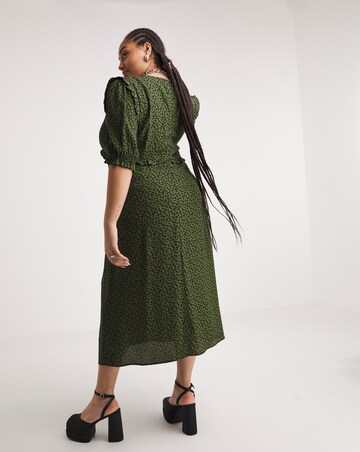 Nobody's Child Felicia Crew Neck Midi Dress