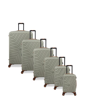 IT Luggage Convertible 6pc Suitcase Set with Removable Wheels