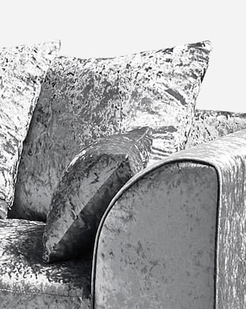 Chicago Crushed Velvet Left Hand Corner Chaise Sofa