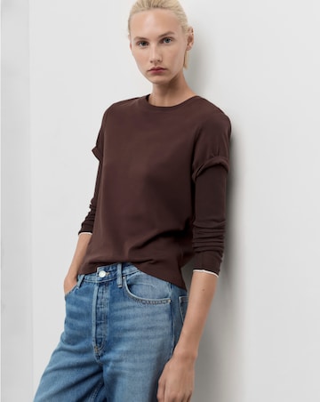 MANGO WIDE LEG TURNED HEM JEANS