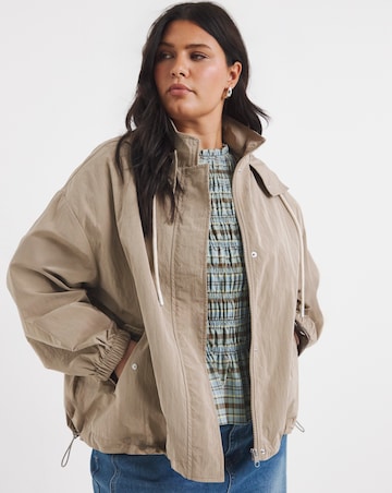 Stone Hooded Wind Breaker