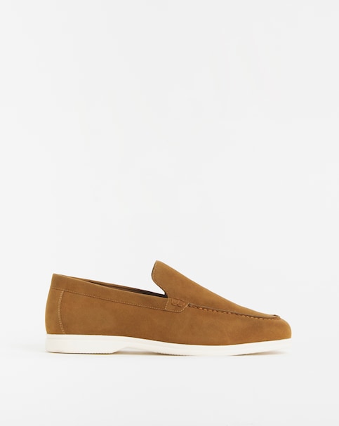 Suede Look Loafer Wide