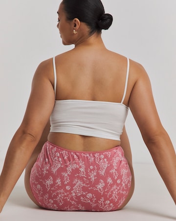 Pretty Secrets (7 Pack) Cotton Full Fit Brief Knickers Shell Print