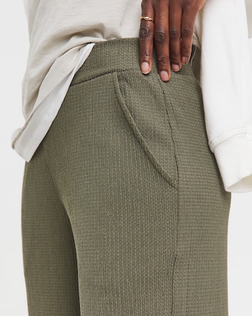 Sage Wide Leg Jersey Trousers