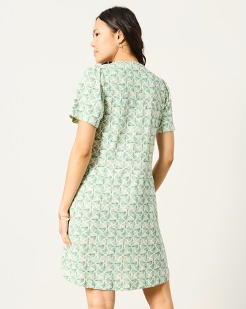 Fatface Meggie Fan Geo Jersey Dress