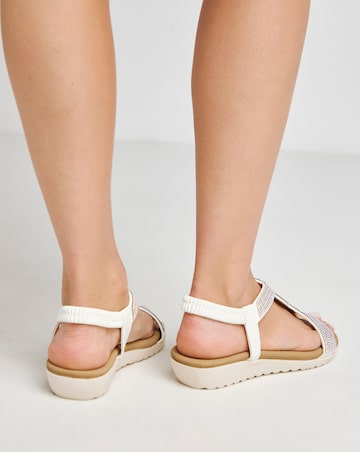 Peace Diamante Comfort Sandal - Extra Wide Fit (EEE)