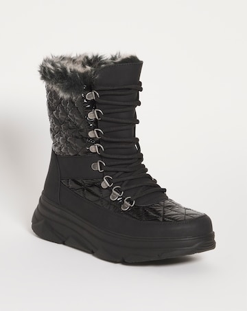 Alaska Lace Up Snow Boots - Extra Wide Fit (EEE)
