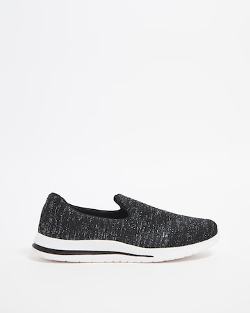 Diamante Slip On Leisure Shoe E Fit