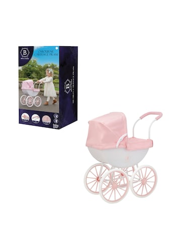 Bella Rosa Osborne Carriage Toy Pram - Pink