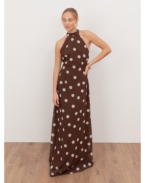 Anaya With Love Polka Dot Print Dress