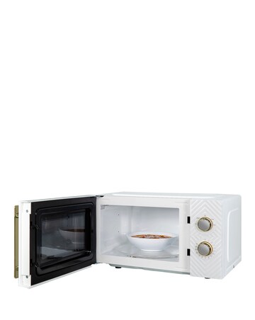 Russell Hobbs Groove 17 Litre Manual Microwave White