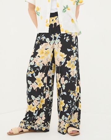 FatFace Citrus Floral Wide Leg
