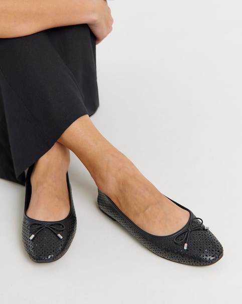 Antigua Lasercut Ballerina - Wide Fit (E)