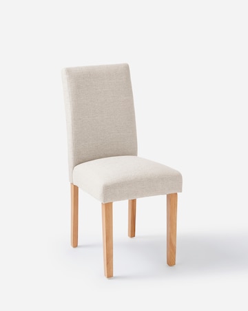 Julipa Ashford Dining Table with 4 Ava Fabric Chairs