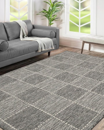 Checked Gel Flatweave Rug