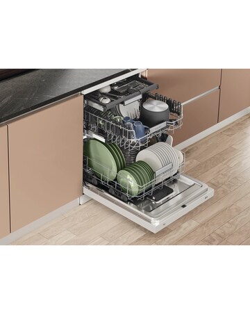 Hotpoint Maxi Space H7F HS41 UK Full Size Dishwasher - 15 Place Settings - White