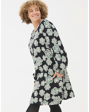 FatFace Spaced Floral Jersey Dress
