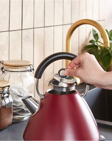 Morphy Richards Accents Pyramid Kettle & Toaster Rhubarb