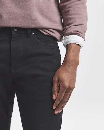 Union Black Slim Fit Gabardine Jeans
