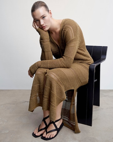 Mango Side Slit Cardigan