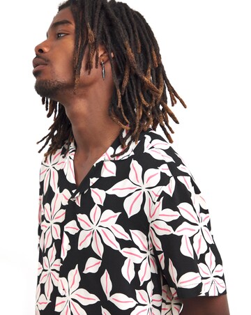 Floral Printed Holiday Shirt