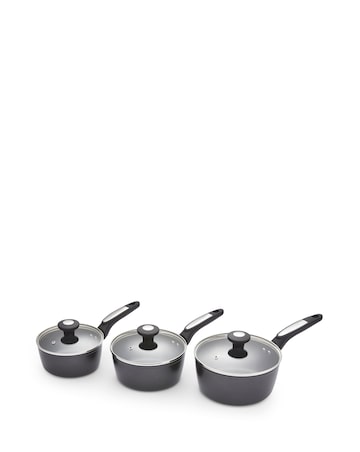 Morphy Richards Forged Aluminium 3 Piece Saucepan Set