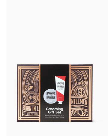 HAWKINS & BRIMBLE SHAVING GIFT BOX (SHAVE CREAM, AFTERSHAVE BALM)