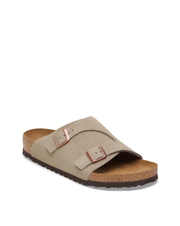 Birkenstock Classic Suede Zurich Sandals - Taupe