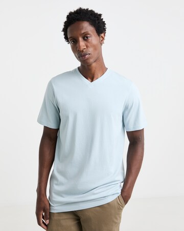 Pure Cotton V Neck T-Shirt Long