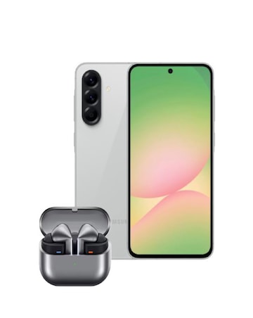 Samsung Galaxy A56 Lightgray & Galaxy Buds3 Pro Silver Bundle