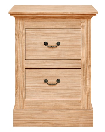 Julipa Ashford 2 Drawer Bedside Table