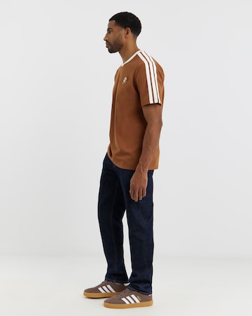 adidas 3 Stripes Coffee T-Shirt