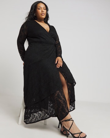 Joanna Hope Lace Wrap Dress
