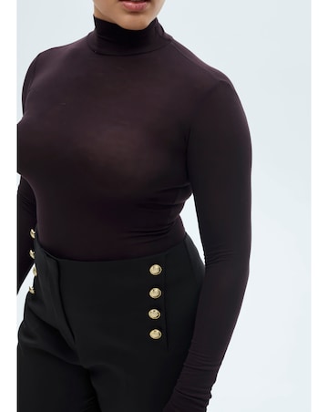 Mango Trousers Botones