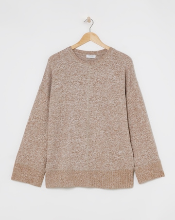 Long Sleeve Wide Cuff Crew Neck Cosy Jumper