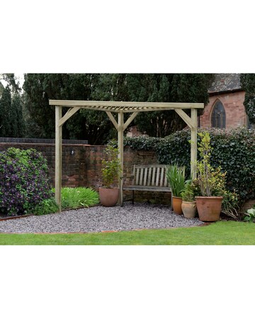 Forest Slatted Corner Pergola