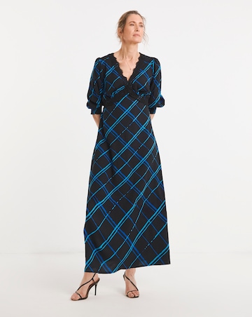 Lace Trim Short Sleeve Dress