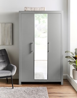 Dakota 3 Door Mirrored Wardrobe