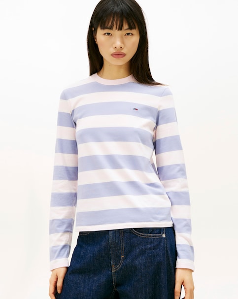 Tommy Jeans Flag Jersey Long Sleeve T-Shirt