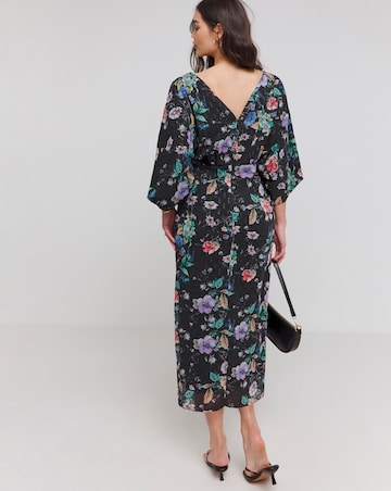 Joanna Hope Printed Batwing Midi Dress