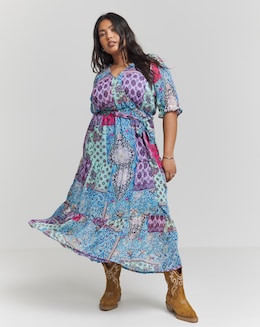 Joe Browns Aris Patchwork Print Maxi Dress