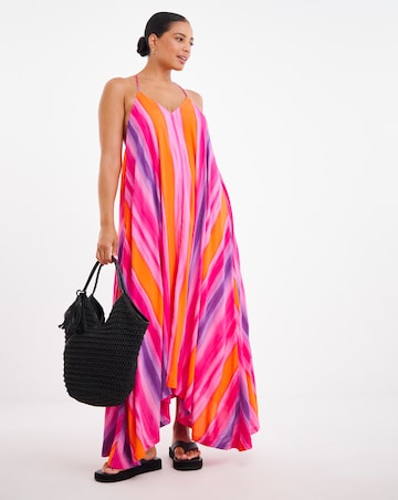 Strappy Hanky Hem Beach Dress