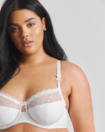 Pretty Secrets (2 Pack) Rachel Embroidered Balcony Wired Bras (B-G) Black/White