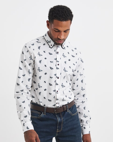 Joe Browns Butterfly Print Shirt - Long Length