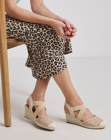 Appleton Wedged Closed Toe Espadrilles - Wide Fit (E)