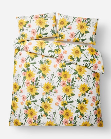 Claudette Floral Bouquet Cotton Blend Duvet Cover Set